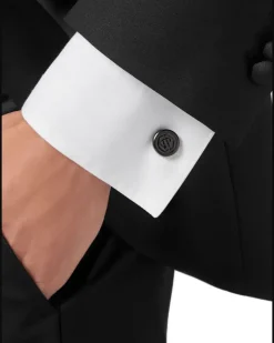 Manschettenknöpfe mit Logo-Gravur - Grau