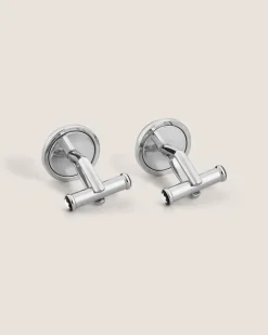 Manschettenknöpfe Moonphase - Blau - Edelstahl - MB132964 - Cufflinks
