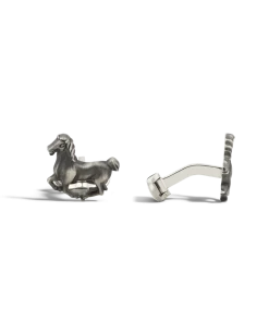 Manschettenknöpfe The Legend of Zodiacs The Horse - Silberfarben - Edelstahl - MB128340 - Cufflinks