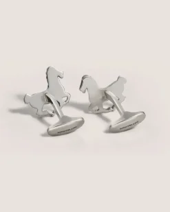 Manschettenknöpfe The Legend of Zodiacs The Horse - Silberfarben - Edelstahl - MB128340 - Cufflinks