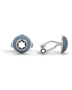 Manschettenknöpfe Writers Edition Homage to Johann Wolfgang von Goethe - Blau - Edelstahl - MB134674 - Cufflinks