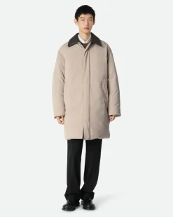 Mantel aus technischem Nylon-Grau - Herren