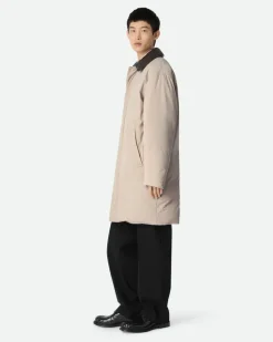 Mantel aus technischem Nylon-Grau - Herren