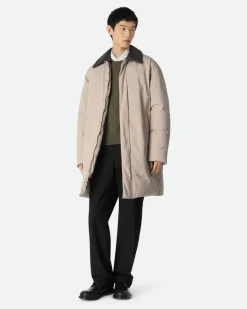 Mantel aus technischem Nylon-Grau - Herren