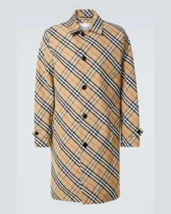 Mantel Burberry Check Beige