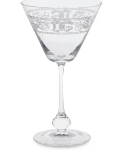 Martiniglas mit Logo-Prägung - Weiß