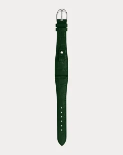 Medium-Stirrup-Armband, Alligatorleder Green
