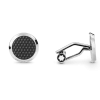 Meisterstück Manschettenknöpfe mit gemusterter Lackintarsie - Edelstahl - MB132976 - Cufflinks
