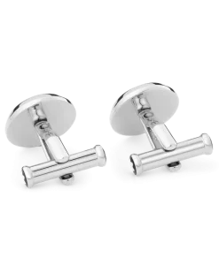 Meisterstück Manschettenknöpfe mit gemusterter Lackintarsie - Edelstahl - MB132976 - Cufflinks