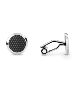 Meisterstück Manschettenknöpfe mit gemusterter Lackintarsie - Edelstahl - MB132976 - Cufflinks