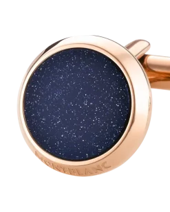 Meisterstück Manschettenknöpfe mit blauer Aventurinintarsie - Edelstahl - MB112908 - Cufflinks