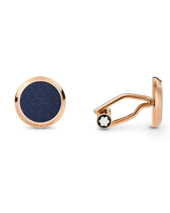 Meisterstück Manschettenknöpfe mit blauer Aventurinintarsie - Edelstahl - MB112908 - Cufflinks