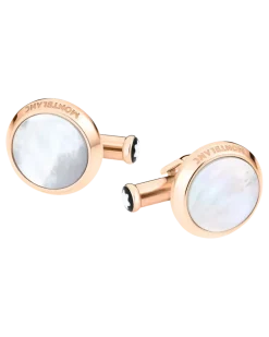 Meisterstück Manschettenknöpfe mit blauer Aventurinintarsie - Edelstahl - MB112908 - Cufflinks