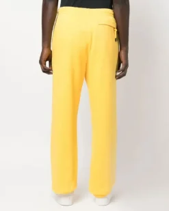 Men Le Jogging Logo Sweatpants Yellow Clothing > Pants
