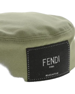 Men Logo Tag Bucket Hat Green Accessories > Beanies