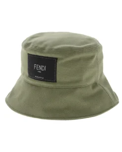Men Logo Tag Bucket Hat Green Accessories ><noscript><img width=