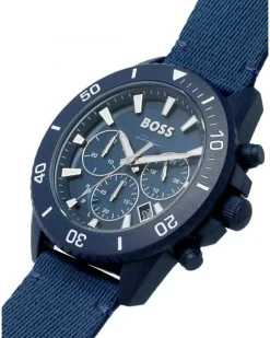 Men's Admiral Ocean Solar Quartz Chronograph Watch Blue Accessories ><noscript><img width=