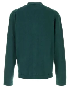 Men's Alex Cardigan Green Cotton Cashmere