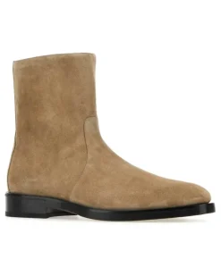 Men's Ankle Boot Beige Suede