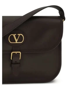 Men's Antibes Shoulder Bag Oak Brown Calf Leather Bos Taurus