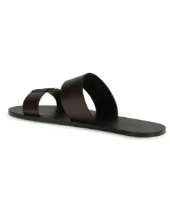 Men's Babylone Sandals Coffee Calf Leather Bos Taurus Brown