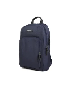 Men's Backpack Blue Polyamide-Nylon Bags - Backpacks Polyamide/nylon Navy
