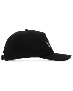 Men's Baseball Cap Black Cotton