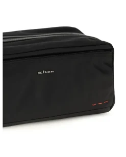 Men's Beauty Case With Zip Nero Fabric Cases Black