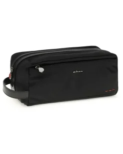 Men's Beauty Case With Zip Nero Fabric Cases Black