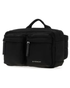 Men's Black Fabric Essential U Belt Bag Beauty Case