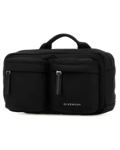 Men's Black Fabric Essential U Belt Bag Beauty Case