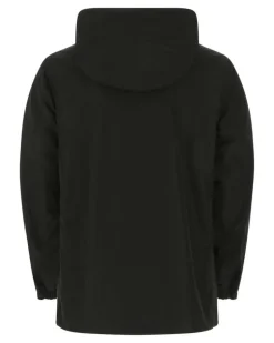 Men's Black Polyester Reversibile K-Way A1189 Trench Coat