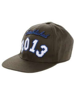 Men's Boxy Logo Baseball Cap Brown Accessories > Beanies & Hats