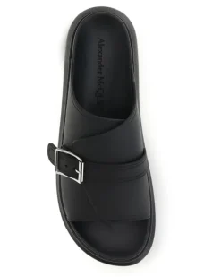 Men's Buckle Slide Sandals Black