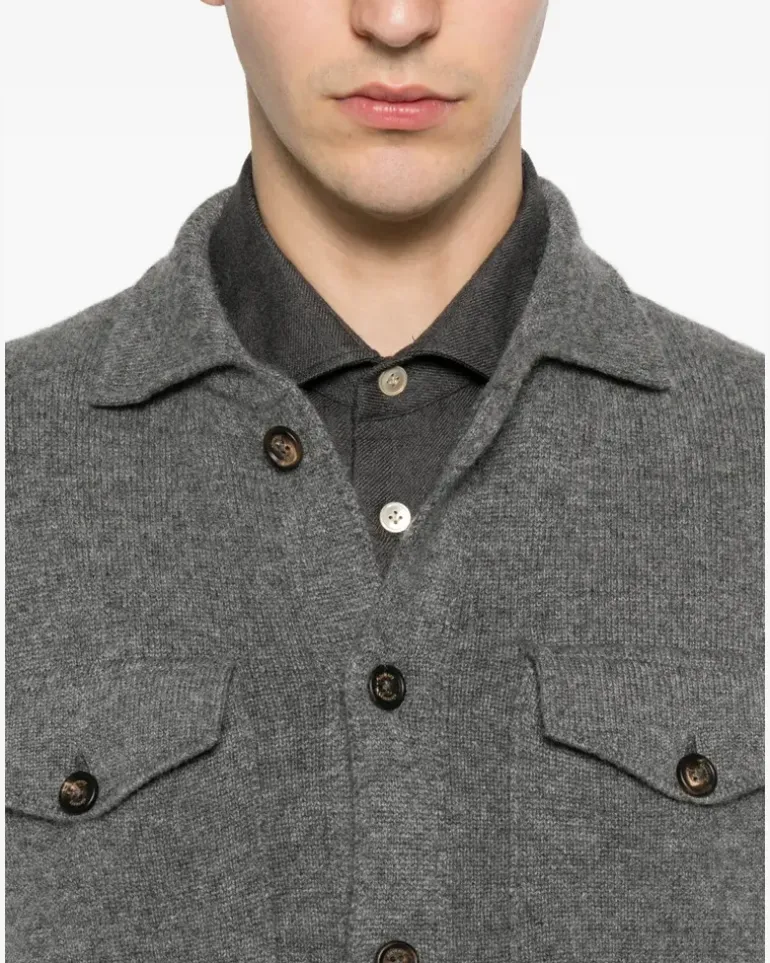 Men's Button-Up Flap-Pocket Cardigan Aw26 M