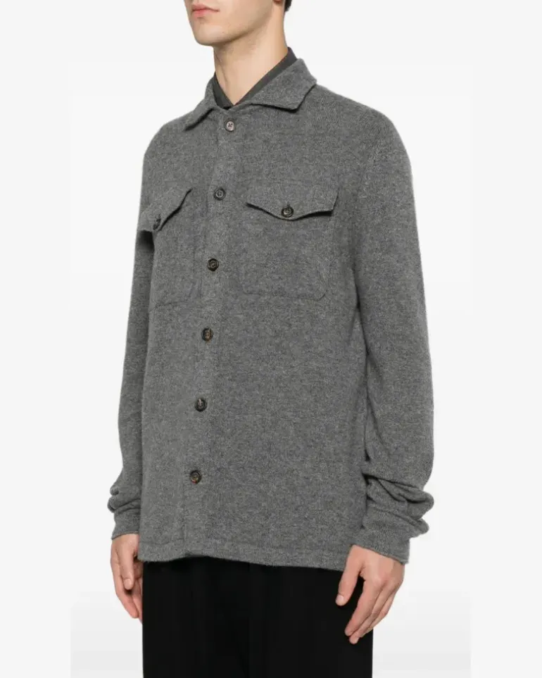 Men's Button-Up Flap-Pocket Cardigan Aw26 M