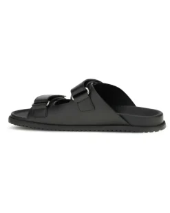 Men's Calfskin Leather Sandals Nero