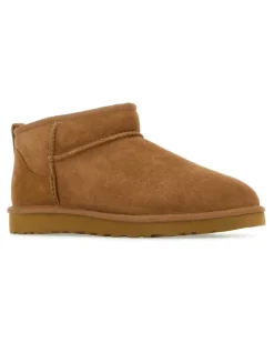 Men's Classic Ultra Mini Sheepskin Ankle Boot Chestnut Upper Material