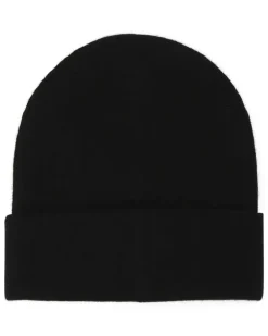 Men's Cuffia Cashmere Beanie Black