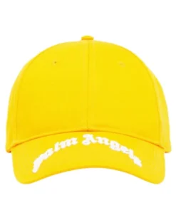Men's Curved Logo Baseball Cap Yellow Accessories > Beanies & Hats