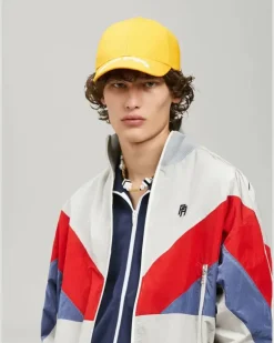 Men's Curved Logo Baseball Cap Yellow Accessories > Beanies & Hats