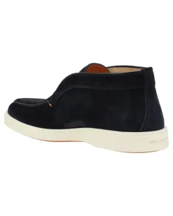 Men's Desert Suede Ankle Boots Blue Sneaker Navy