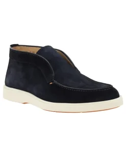 Men's Desert Suede Ankle Boots Blue Sneaker Navy