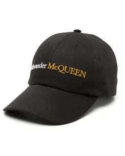 Men's Embroidered Logo Baseball Cap Black Accessories > Beanies & Hats