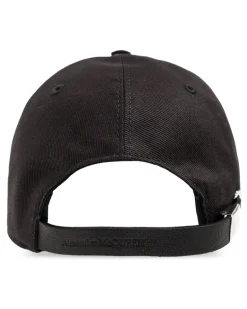 Men's Embroidered Logo Baseball Cap Black Accessories > Beanies & Hats
