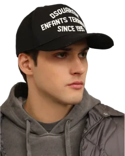 Men's Enfants Terribles Logo Baseball Cap Black Accessories > Beanies & Hats