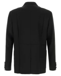 Men's Formalwe Blazer Black Virgin Wool Blazers