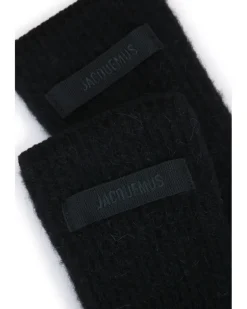 Men's Gants Gloves Black Wool