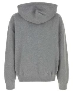 Men's Grey Cotton Sweatshirt 037 Exterior: T-Shirt T-shirts And Polos Gray