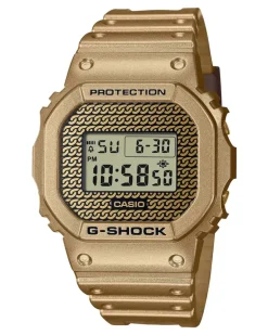 Men's G-Shock 5600 Series Limited Edition Quartz Watch Gold Accessories > Jewelry